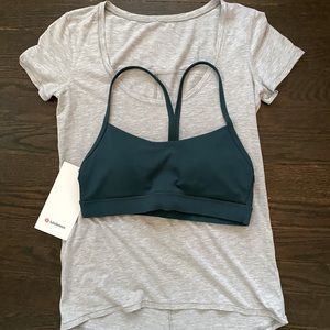 RARE LULULEMON LOVE TEE Crew NECK HEATHERED GREY